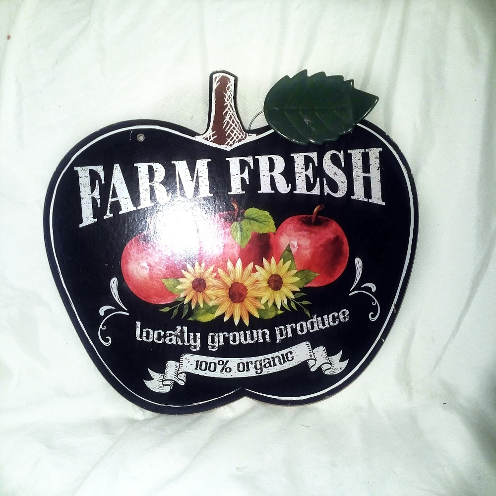 Farm Fresh wood farm sign
